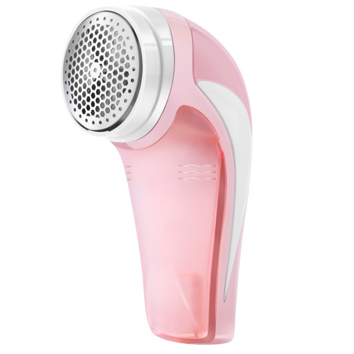 Aparat Pentru Curatat Scame, Par Si Praf, , Pentru Diferite Tipuri De Material, Cu Lame Din Otel Inoxidabil, Incarcare Prin USB Type-C, Cu Perie De Curatare si Cablu USB Incluse, 13.5x9 cm, Roz [1]
