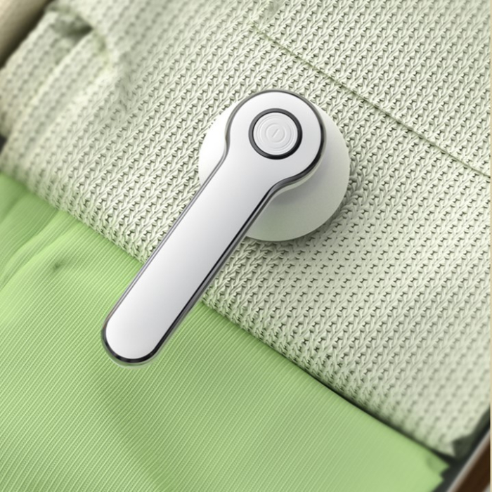 Aparat Pentru Curatat Scame, Par Si Praf, , Pentru Diferite Tipuri De Material, Cu Lame Din Otel Inoxidabil, Incarcare Prin USB Type-C, Cu Perie De Curatare si Cablu USB Incluse, Alb, 20 x 8.8 x 8.5 cm [15]