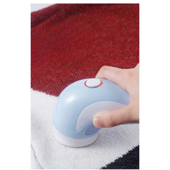 Aparat Pentru Curatat Scame, Par Si Praf, , Pentru Diferite Tipuri De Material, Cu Lame Din Otel Inoxidabil, Incarcare Prin USB Type-C, Cu Perie De Curatare si Cablu USB Incluse, 13.5x9 cm, Albastru [3]