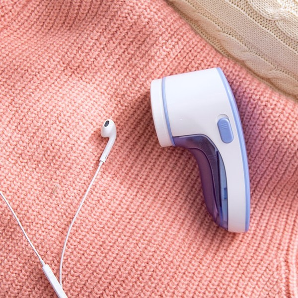 Aparat Pentru Curatat Scame, Par Si Praf, , Pentru Diferite Tipuri De Material, Cu Lame Din Otel Inoxidabil, Incarcare Prin USB Type-C, Cu Perie De Curatare si Cablu USB Incluse, Albastru, 15 x 7 cm [9]