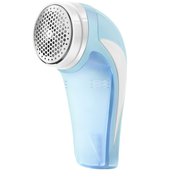 Aparat Pentru Curatat Scame, Par Si Praf, , Pentru Diferite Tipuri De Material, Cu Lame Din Otel Inoxidabil, Incarcare Prin USB Type-C, Cu Perie De Curatare si Cablu USB Incluse, 13.5x9 cm, Albastru [1]