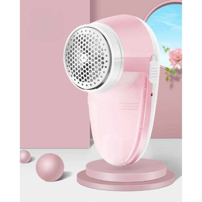 Aparat Pentru Curatat Scame, Par Si Praf, , Pentru Diferite Tipuri De Material, Cu Lame Din Otel Inoxidabil, Incarcare Prin USB Type-C, Cu Perie De Curatare si Cablu USB Incluse, 13x7 cm, Roz [4]