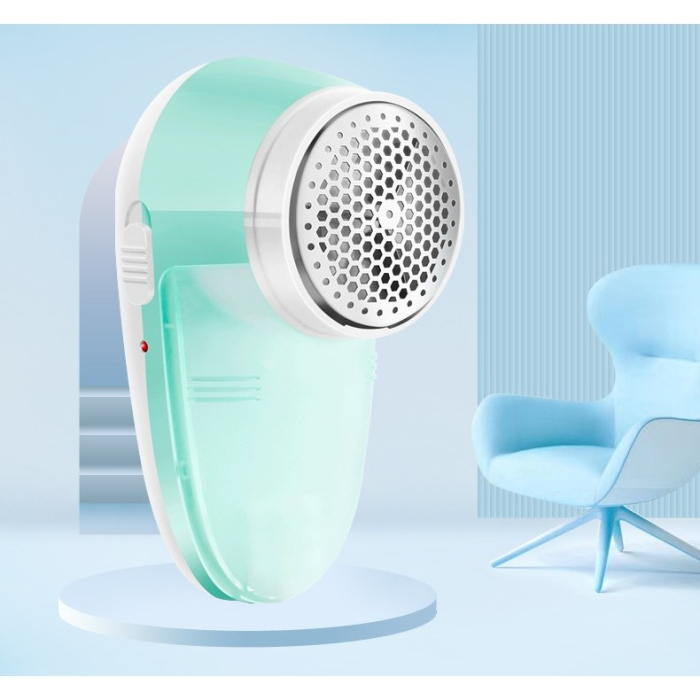 Aparat Pentru Curatat Scame, Par Si Praf, , Pentru Diferite Tipuri De Material, Cu Lame Din Otel Inoxidabil, Incarcare Prin USB Type-C, Cu Perie De Curatare si Cablu USB Incluse, 13x7 cm, Verde [4]