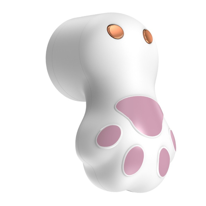 Aparat pentru Curatat Scame, Par Si Praf, , Pentru Diferite Tipuri De Material, Incarcare USB Type-C, Model Labuta de Pisica, 14x7x7.5 cm, Alb-Roz [1]