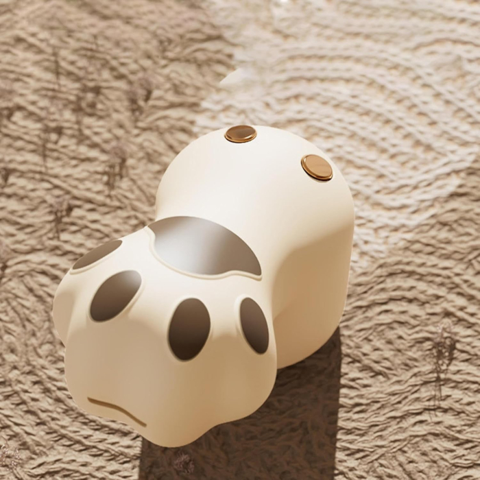 Aparat pentru Curatat Scame, Par Si Praf, , Pentru Diferite Tipuri De Material, Incarcare USB Type-C, Model Labuta de Pisica, 14x7x7.5 cm, Maro [3]