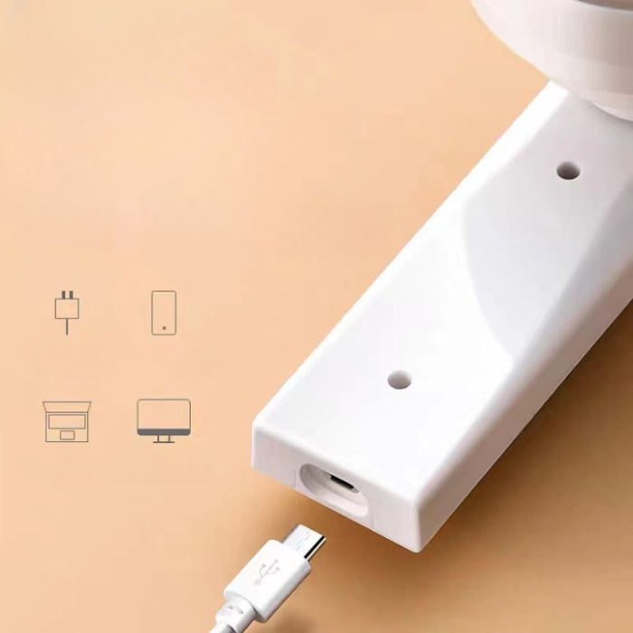 Aparat Pentru Curatat Scame, Par Si Praf, , Trimmer pentru Diferite Tipuri De Material, Cu Lame Din Otel Inoxidabil, Maner Flexibil, Incarcare Prin USB, 13x8 cm, Alb [10]