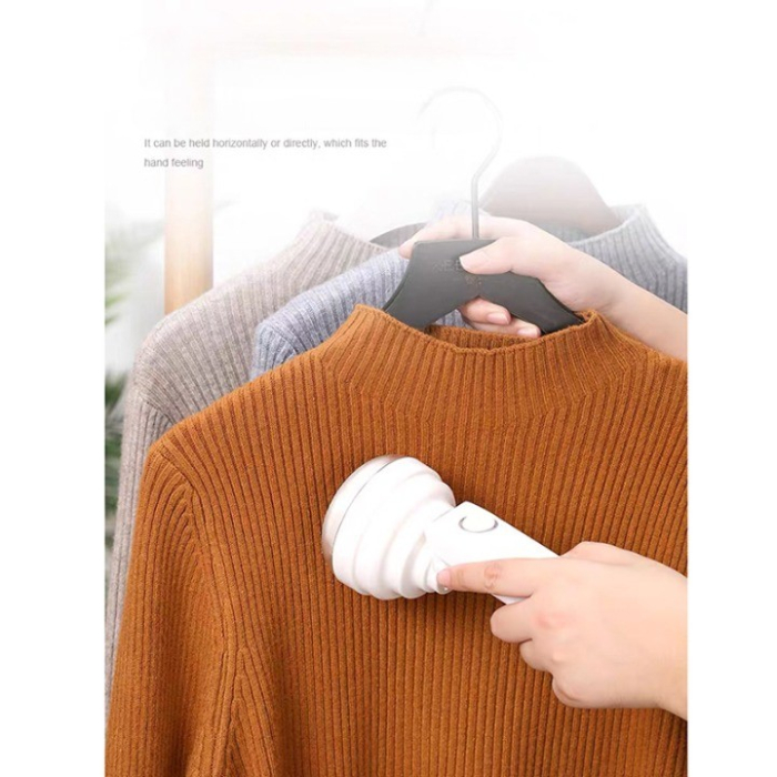 Aparat Pentru Curatat Scame, Par Si Praf, , Trimmer pentru Diferite Tipuri De Material, Cu Lame Din Otel Inoxidabil, Maner Flexibil, Incarcare Prin USB, 13x8 cm, Alb [7]