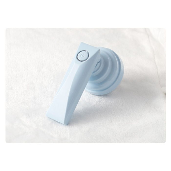 Aparat Pentru Curatat Scame, Par Si Praf, , Trimmer pentru Diferite Tipuri De Material, Cu Lame Din Otel Inoxidabil, Maner Flexibil, Incarcare Prin USB, 13x8 cm, Albastru [10]