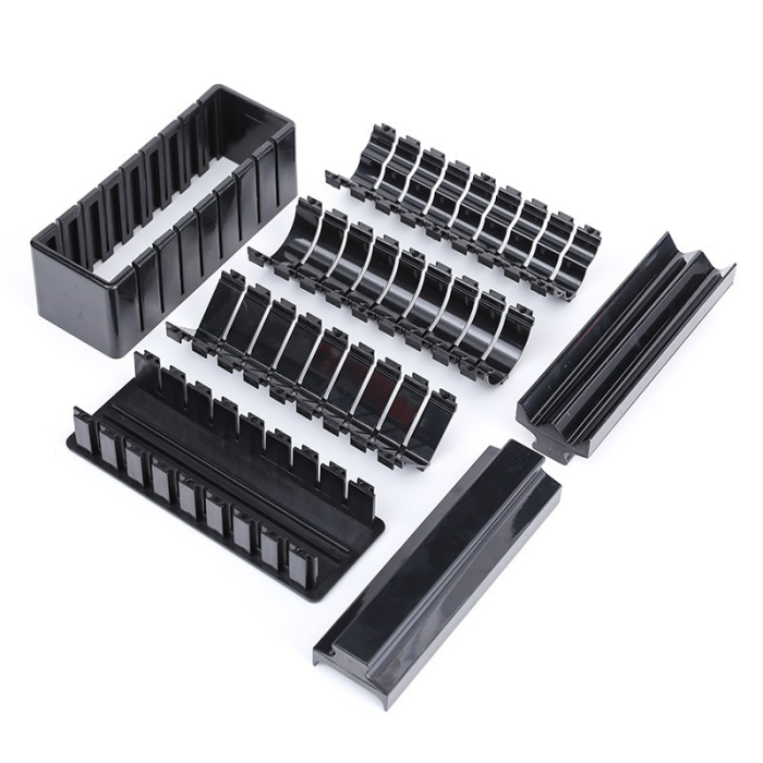 Aparat pentru Sushi, , Set 7 Accesorii pentru Sushi, Ofera 3 Forme de Design, Rotund, Triunghi, Inimioare, Negru [3]