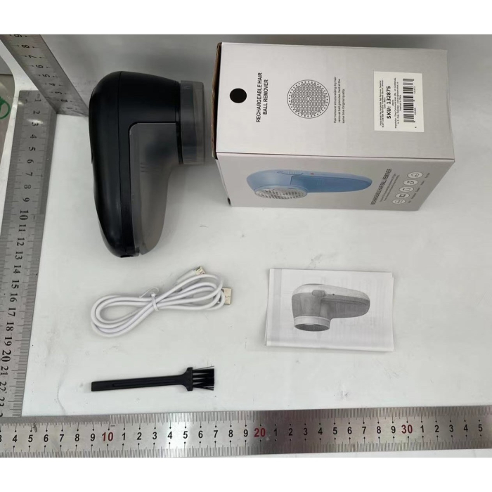 Aparat Scame si Par Haine, , Electric, USB inclus, Periuta Curatare, pentru Diferite Tesaturi, 13 x 6.8 x 5.8 cm, Negru [2]