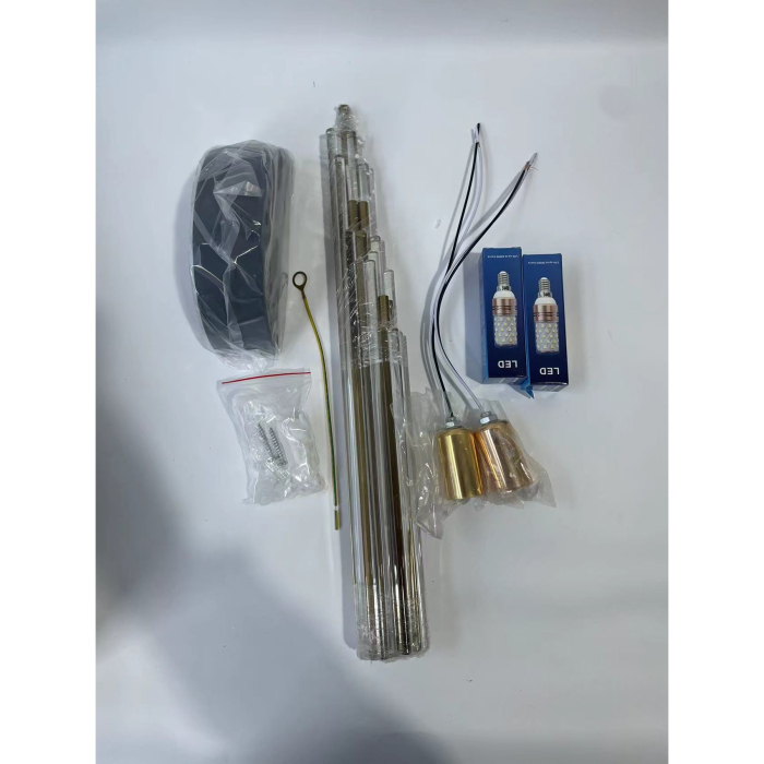 Aplica de Perete, , pentru Interior, din Otel Inoxidabil si Sticla, 40 x 16 cm, LED, Auriu [9]