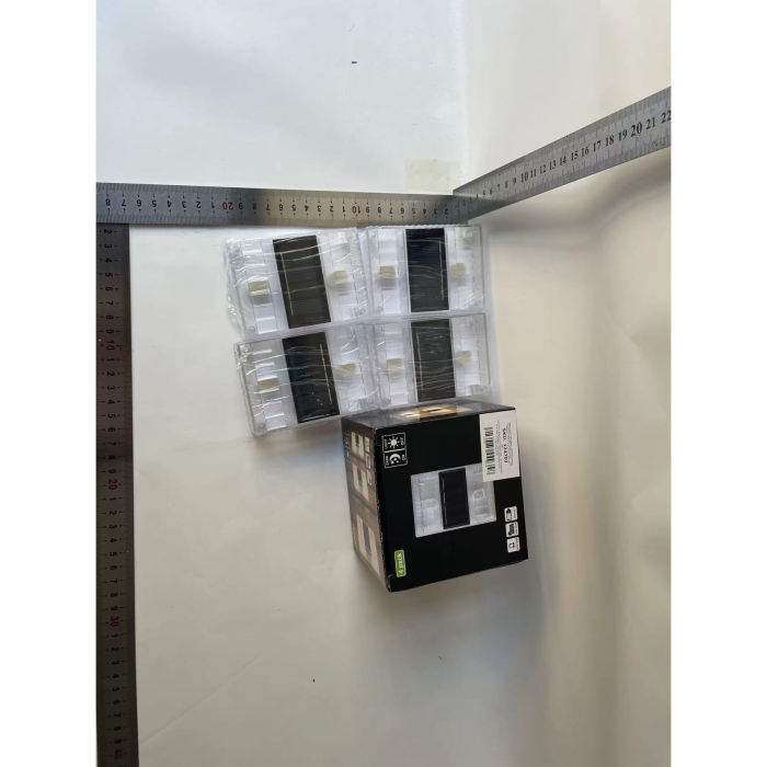 Aplica solara LED , ABS/Policarbonat, rezistenta la apa IP65, pentru perete, 1.2V, 600mah, 10.5 x 2.5 x 7 cm, alb cald [2]