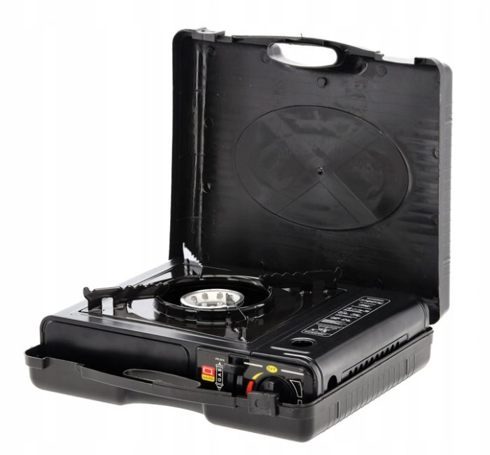 Aragaz portabil camping sau rulote, pentru cartuse cu gaz, 2500W, 34x26x9cm [2]