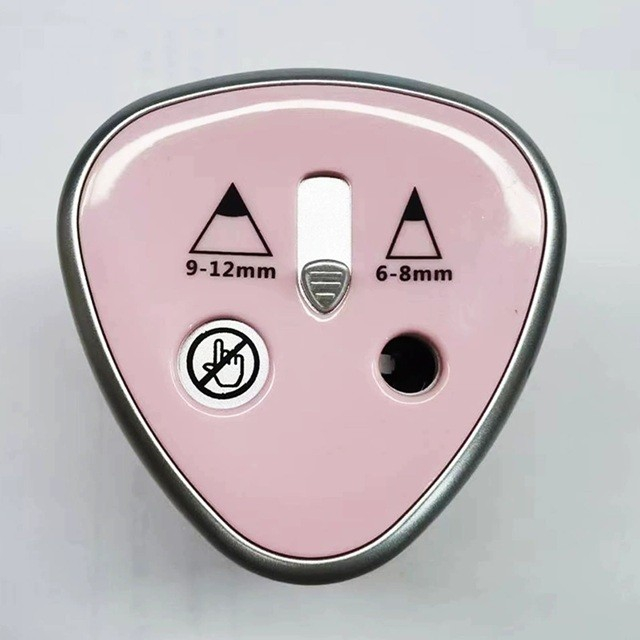 Ascutitoare Electrica cu 2 Gauri, , Gri, Baterii 4 x AA (neincluse), 7.5 x 7.5 x 7.5 cm, Roz [3]