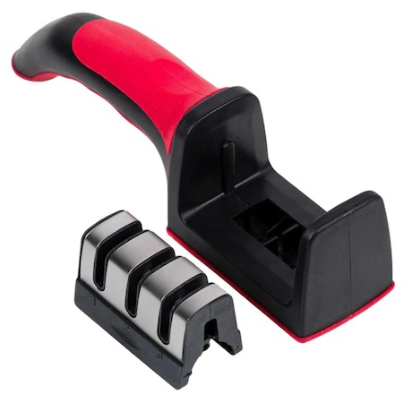 Ascutitor pentru Cutite si Satare cu 3 Tipuri de Ascutire si Maner si Suprafata Antialunecare, Profesional, Original Deals® [13]