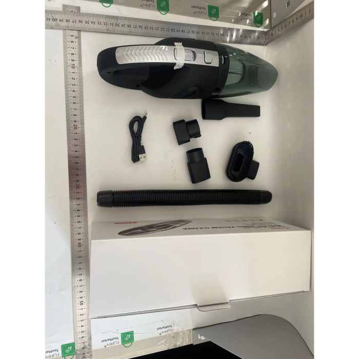 Aspirator de Mana Portabil Turbo, , pentru Uz Caznic sau Auto, Functie de Aspirare Umeda si Uscata, Incarcare USB, 32.000 rot/min, Putere 120W, Aspirare cu Vid de 4 Bar, 5 Accesorii pentru Spatii Inguste, Negru [2]