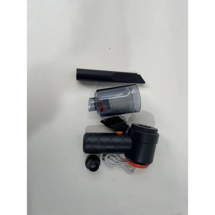 Aspirator Portabil fara Fir, , Tip Pistol 2 in 1, Suflare si Aspirare, Incarcare USB, Pentru Casa si Masina, Autonomie 30 min, Negru [10]