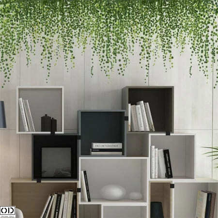 Autocolant Decorativ pentru Perete, Frunze Tropicale, Design Premium Sticker Perete Frunze Tropicale Decoarative Padure Savana Decor Design Interior Natura Frunze si Plante Naturale Sticker Decor [2]