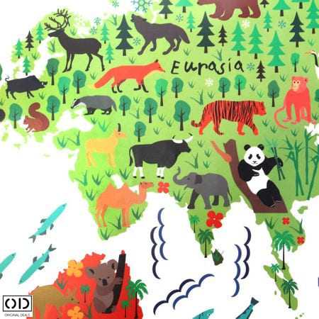 Harta Animata a Lumii Sticker Educativ [7]