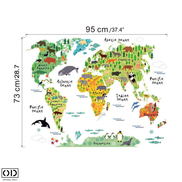Harta Animata a Lumii Sticker Educativ [1]