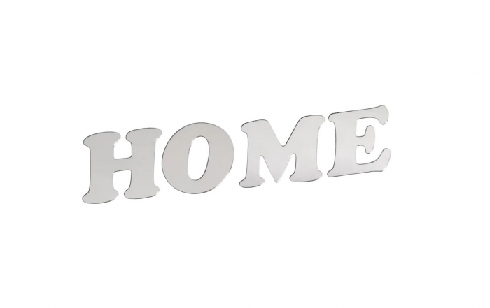 Autocolant Sticker Oglinda Acrilica din PVC, 4 Litere, Home, 6 cm [3]