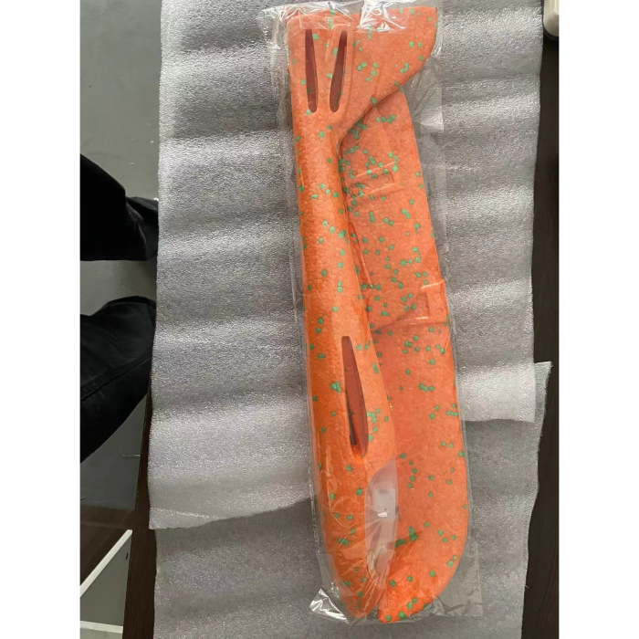 Avion Planor cu Pilot, , Din Polistiren, Cu Lumini in Cabina Pilotului, Lungime 47 cm, Portocaliu [6]