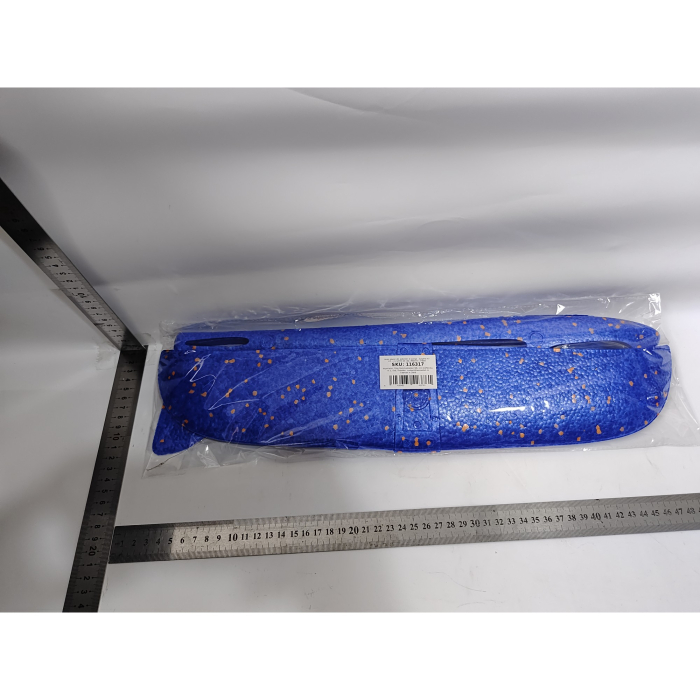 Avion planor din polistiren in punga , lungime 47 cm, cu lumini pe toata lungimea, Albastru ,  [7]