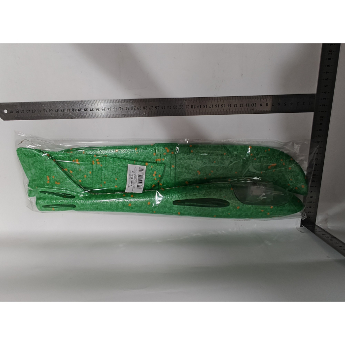 Avion planor din polistiren in punga , lungime 47 cm , Verde, cu lumini pe cap,  [4]