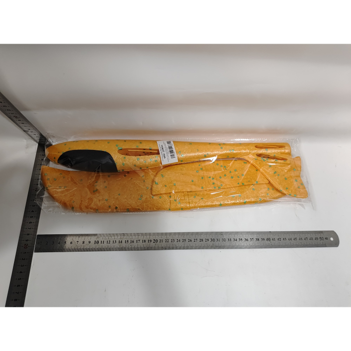 Avion Planor, in punga, , din Polistiren, Lungime 47 cm, Portocaliu [6]