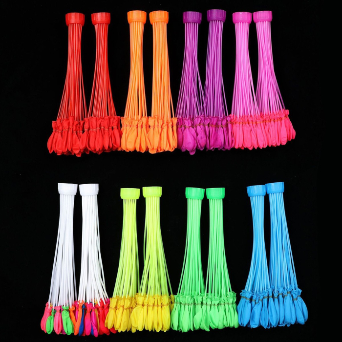Baloane de Apa pentru Distractii, , Baloane cu Umplere Rapida, Baloane de Lupta cu Apa, 111 bucati, din Emulsie, Multicolor [2]
