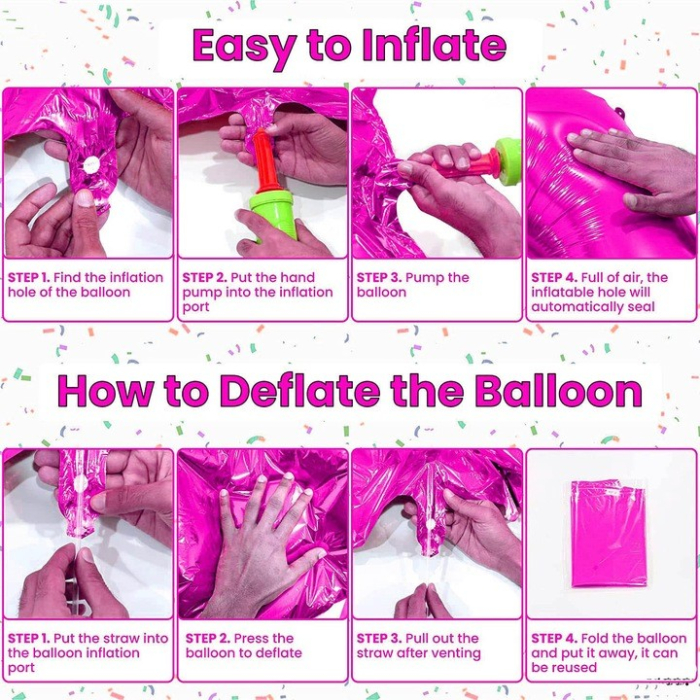 Balon din Folie, , Cifra 7, Tema Aniversare, 81 cm, Ambalaj Individual, Pai inclus, Umflare cu Aer sau Heliu, Bulk, Mov [2]