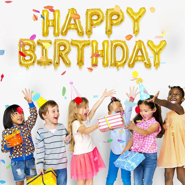 Balon Folie Metalizata Litera R, , 80 cm, Umflati cu Heliu sau Aer, Ambalaj Individual, Pai inclus, Auriu [13]