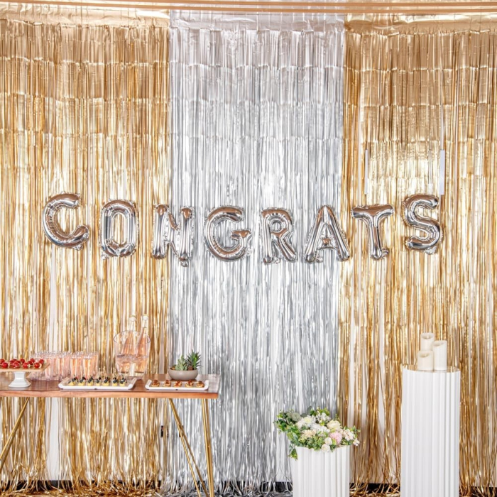 Balon Folie Metalizata Litera T, , 80 cm, Umflati cu Heliu sau Aer, Ambalaj Individual, Pai inclus, Argintiu [3]