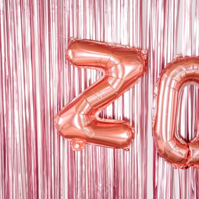 Balon Folie Metalizata Litera Z, , 40 cm, Umflati cu Heliu sau Aer, Ambalaj Individual, Pai inclus, Rose Gold [4]