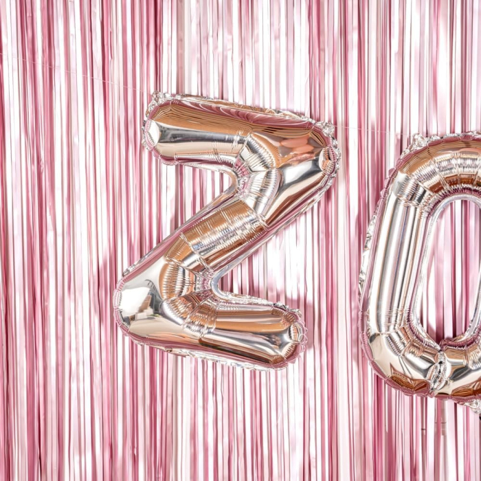 Balon Folie Metalizata Litera Z, , 80 cm, Umflati cu Heliu sau Aer, Ambalaj Individual, Pai inclus, Argintiu [2]