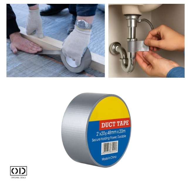 banda adeziva duct tape  banda adeziva puternica  banda izolatoare gri  duct tape gri  banda pentru reparatii  banda adeziva industriala  banda adeziva impermeabila  banda adeziva latime 4.8 cm  banda adeziva lungime 18.3 m  banda gri pentru fixare banda adeziva cu adeziv foarte puternic pentru reparatii  duct tape gri pentru uz casnic si industrial  banda adeziva impermeabila pentru exterior si interior  banda adeziva profesionala pentru fixare si izolare  banda adeziva latime mare pentru suprafete multiple  banda reparatii rapide adeziv rezistent  duct tape ultra rezistent ORIGINAL DEALS [7]