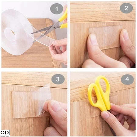 Banda Dublu Adeziva pentru Motaj si Multiple Utilizari, Impermabila, 2 x 500cm, Premium, Original Deals [12]