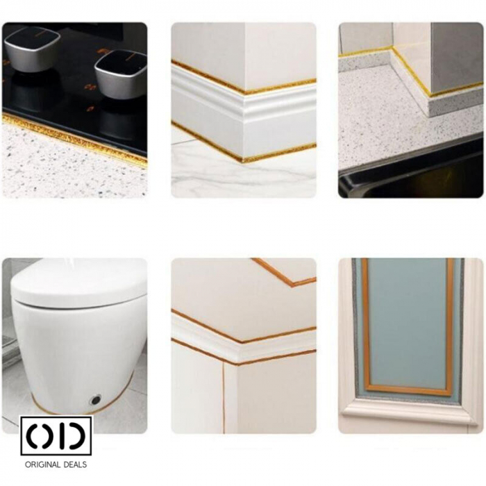 Banda Adeziva pentru Izolatii Banda Adeziva pentru Ceramica Benzi Adezive pentru Izolat Cada Chiuveta Baie Bucatarie Izolat Cabina de Dus Izolatie Cada Chiuveta Banda Izolatii Benzi izolatii Casa Banda Adeziva Izolatoare [2]