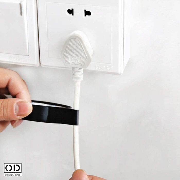 Banda Izolatoare pentru Cabluri Electrice, Adeziva si Impermeabila, Negru, Dimensiune 13.7 m * 16 mm * 1 cm, Set 10 Bucati, ORIGINAL DEALS [4]