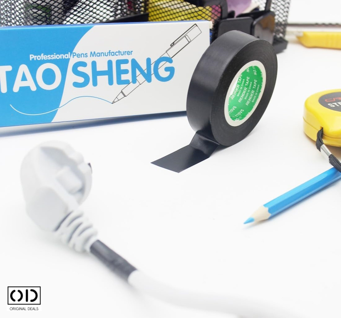 Banda Izolatoare pentru Cabluri Electrice, Adeziva si Impermeabila, Negru, Dimensiune 13.7 m * 16 mm * 1 cm, Set 10 Bucati, ORIGINAL DEALS [9]