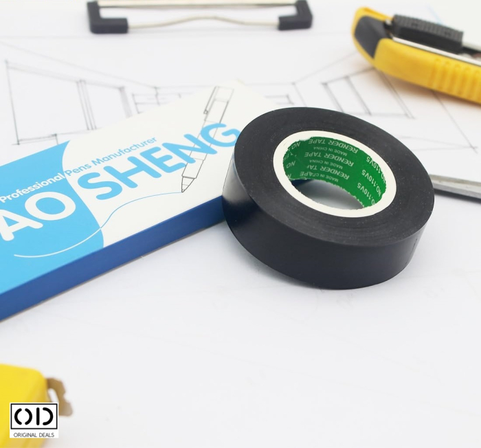Banda Izolatoare pentru Cabluri Electrice, Adeziva si Impermeabila, Negru, Dimensiune 13.7 m * 16 mm * 1 cm, Set 10 Bucati, ORIGINAL DEALS [15]
