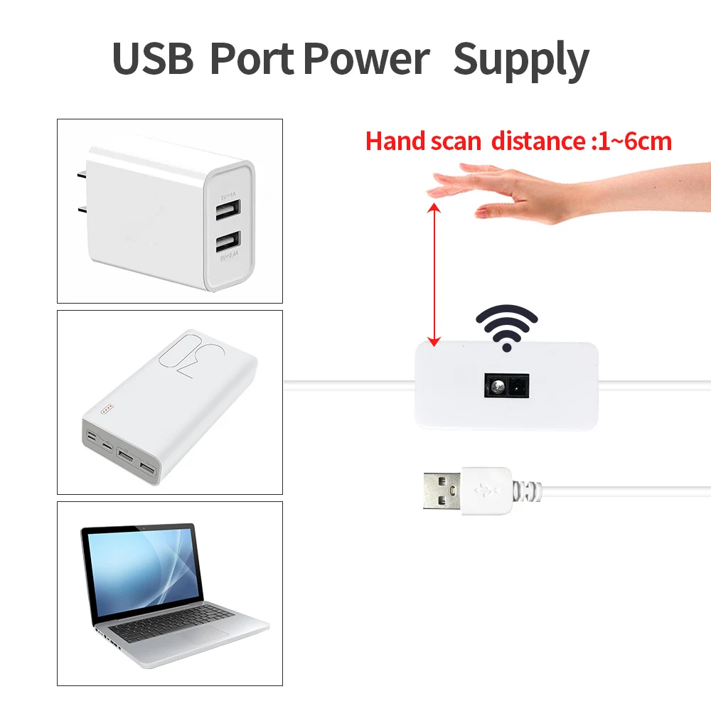 Bandă LED Mobilă Bucătărie cu Senzor, 5m, USB, Lumină Caldă – ORIGINAL DEALS [15]