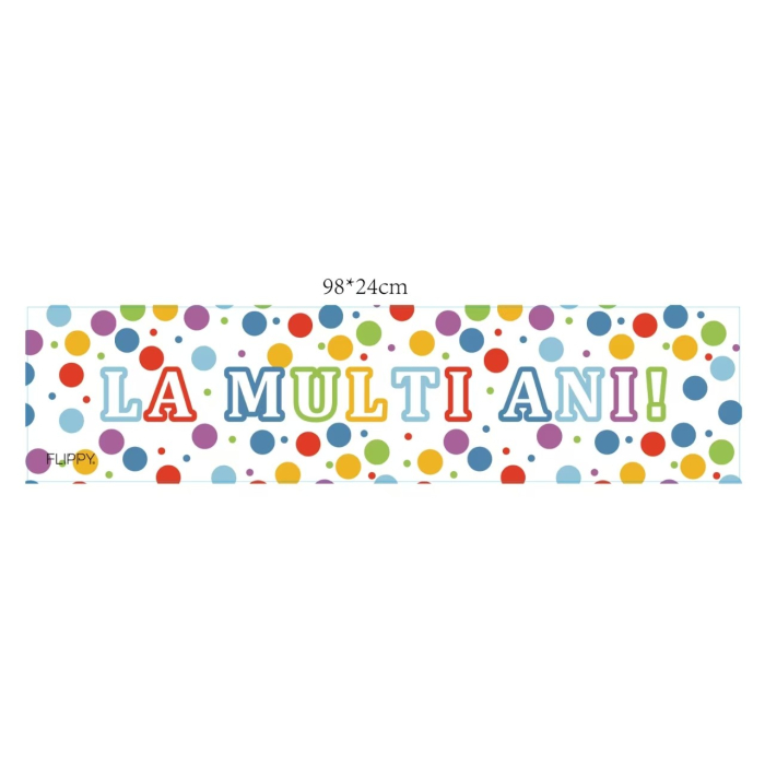 Banner Aniversar, , Colectie LA MULTI ANI, 98 x 24 cm, Multicolor [2]