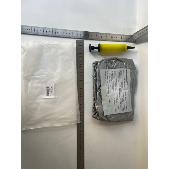 Bar gonflabil/Suport de pahare plutitor, , cu 8 compartimente, pompa inclusa, PVC, Gri, 25x18,5x4 cm [8]