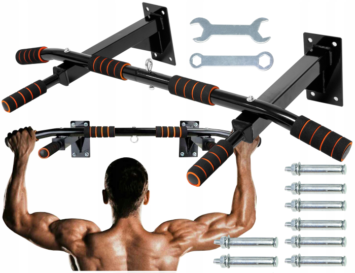 Bara de tractiuni, multifunctionala, pentru perete, cu manere antiderapante, capacitate 250kg [9]