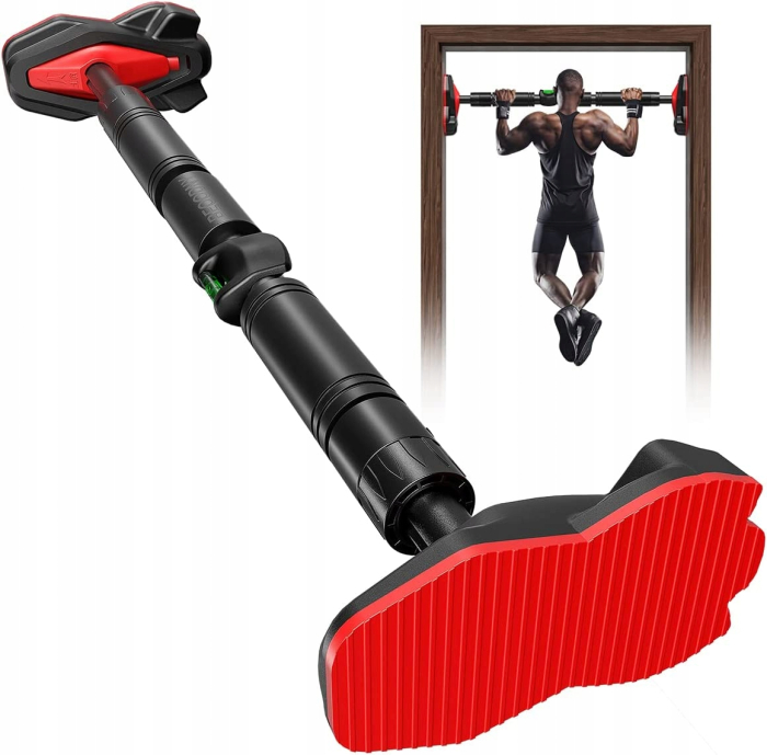 Bara tractiuni telescopica pentru usa, din otel cu capete cauciuc, lungime 71-105 cm [13]