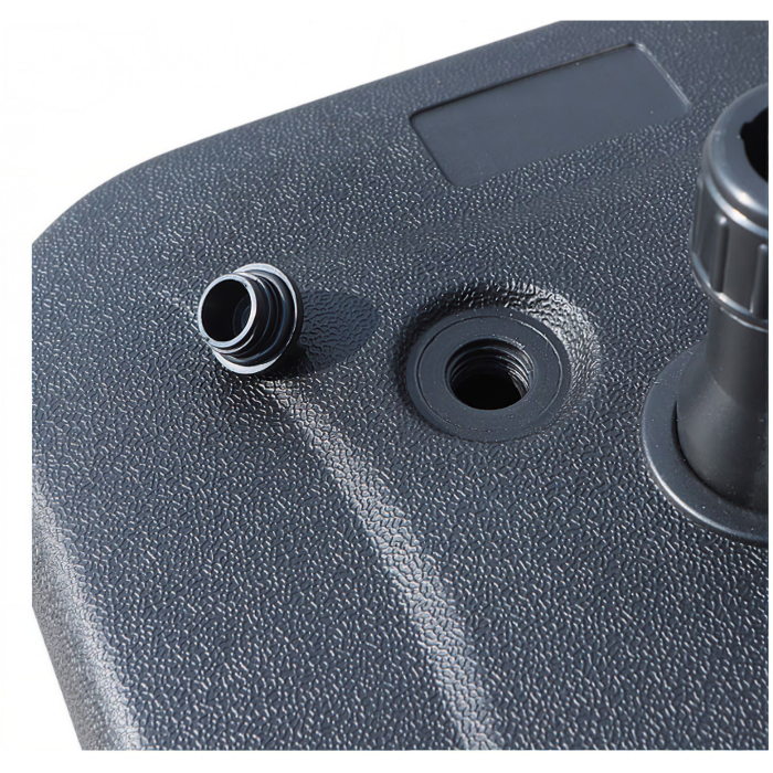 Baza umbrela din plastic, , patrata, 22 litri, neagra [3]