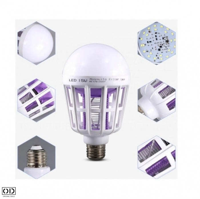 Bec LED Puternic cu Lumina Albastra si Electrosoc Impotriva Tantarilor, Mustelor si Insectelor Zburatoare, 3W, Premium [4]