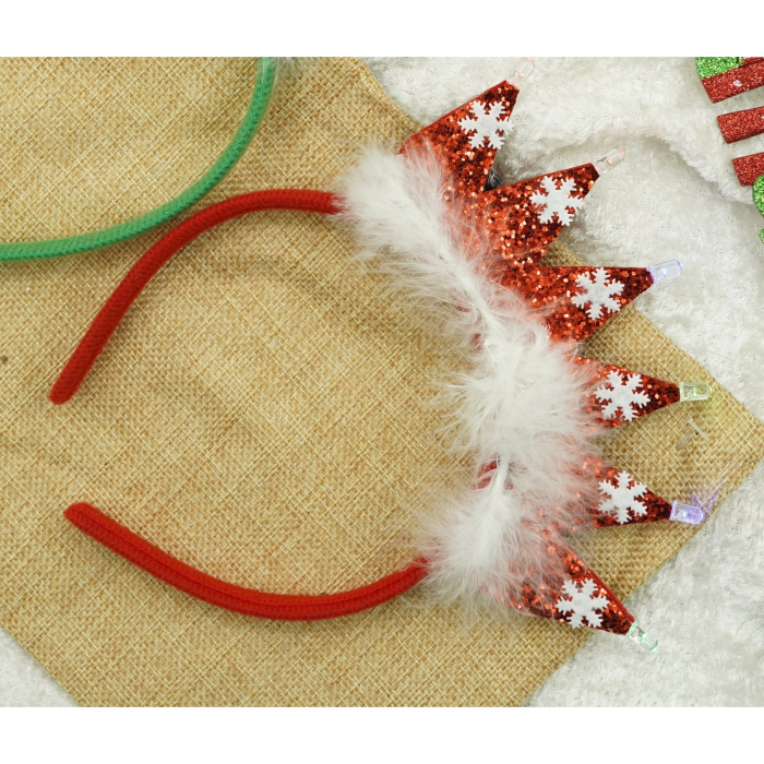 Bentita/cerc de Craciun, culoare rosie, marime standard,  [2]