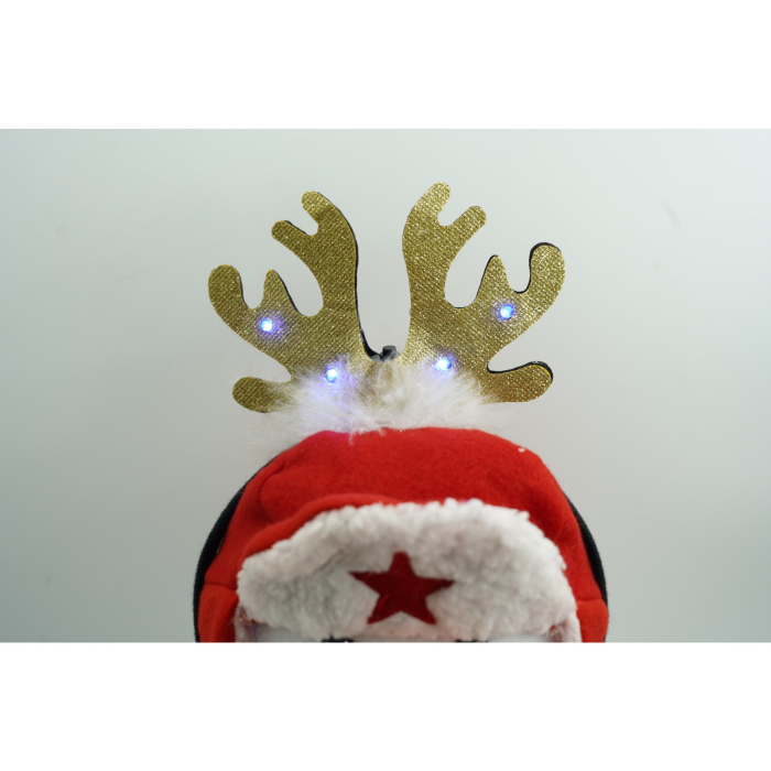 Bentita/cerc ren de Craciun, culoare negru cu auriu, marime standard,  [2]